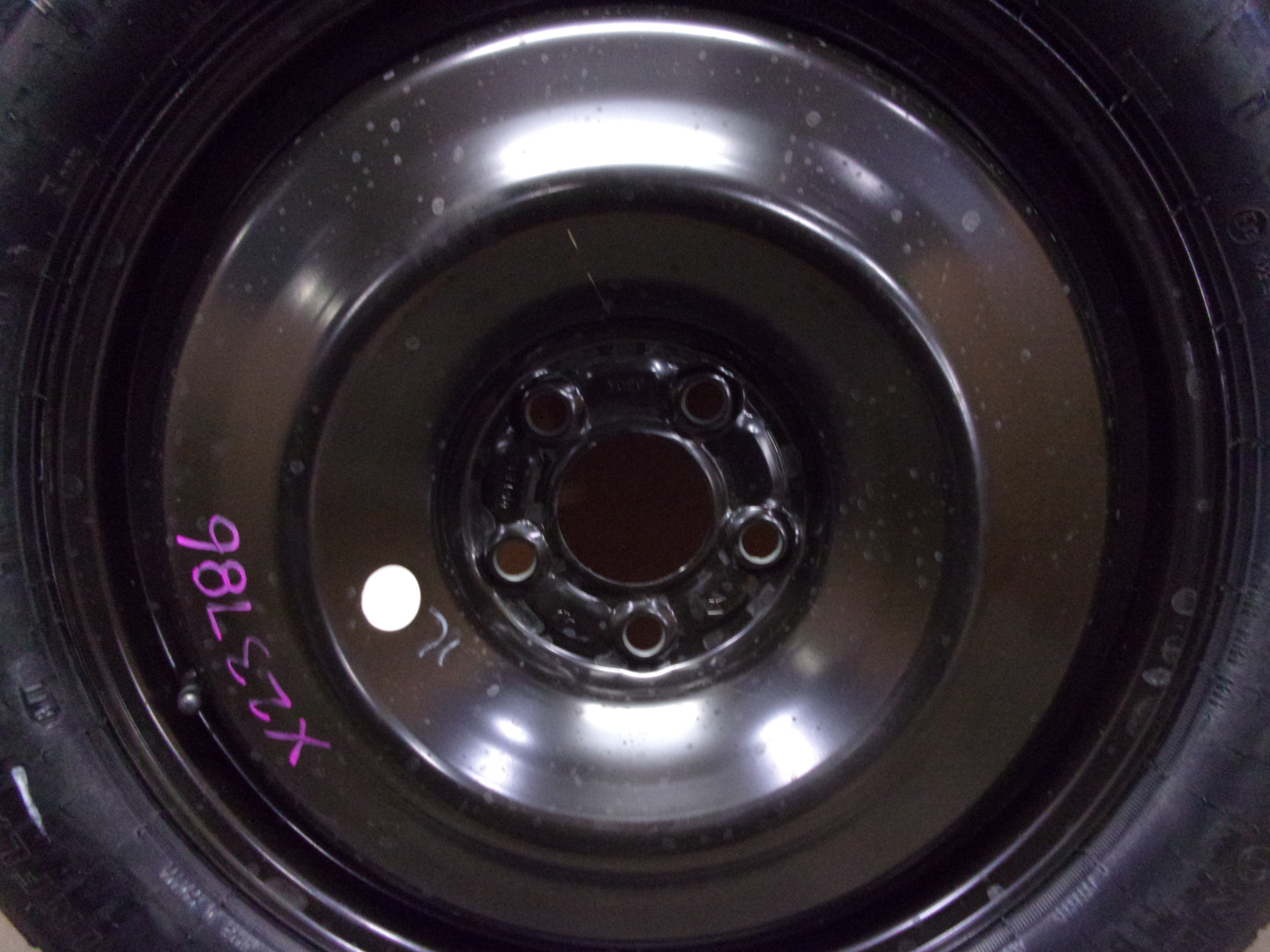 Pre-Owned 2014-2023 Jeep Cherokee 17x4 Steel Wheel T165/80D17 Compact Spare Tire OEM (Good)