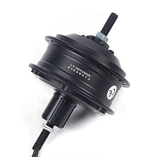 DNYSYSJ Electric Bike Kit 36V 250W Brushless Gearless Rear Hub Motor Threaded Ebike Hub Motor,Electric Bike Brushless Gear Hub Rear Wheel Motor E-Bike Conversion Kit (C)