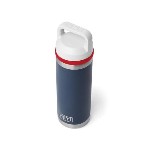 YETI Rambler 18 oz Bottle, Vacuum Insulated, Stainless Steel with Chug Cap, Sandstone Pink