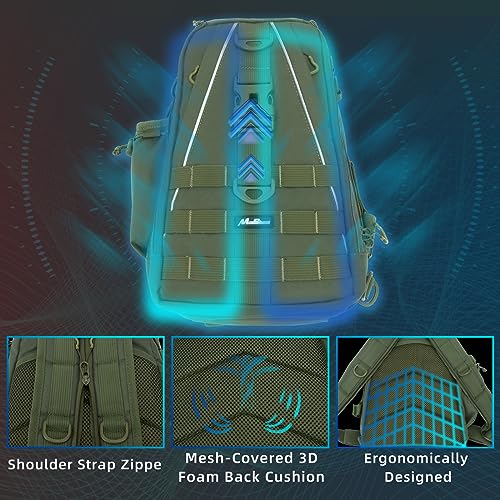 Fishing Backpack Tackle Bag, Fishing Tackle Backpack with Rod Holder, Tackle Box Backpack