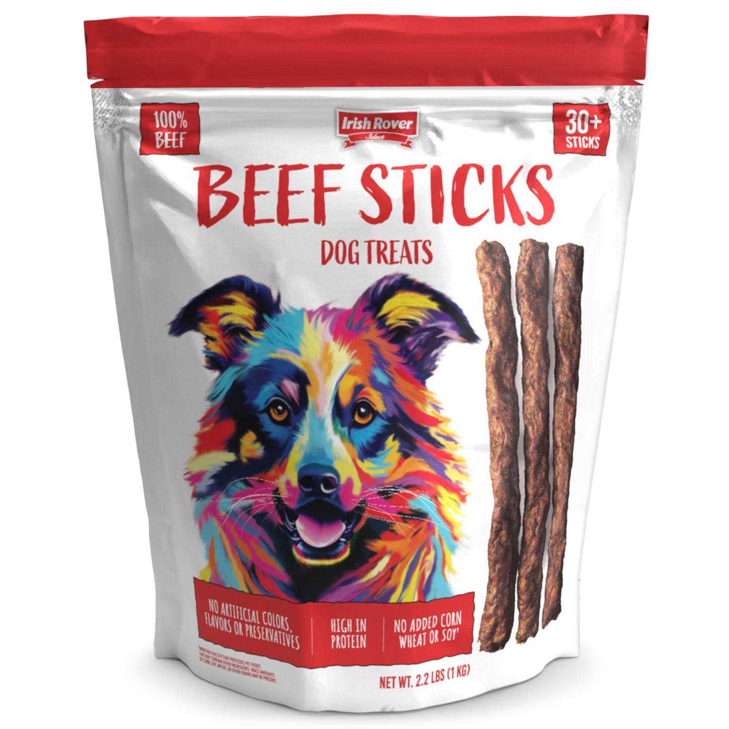 Irish Rover Beef Stick Dog Treats - Pet Supplies online store