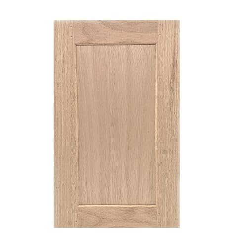 16.25W x 22.5H Unfinished Oak Kitchen Cabinet Door Replacement, Shaker Style