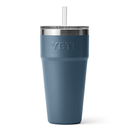 YETI Rambler 26 oz Straw Cup, Vacuum Insulated, Stainless Steel with Straw Lid