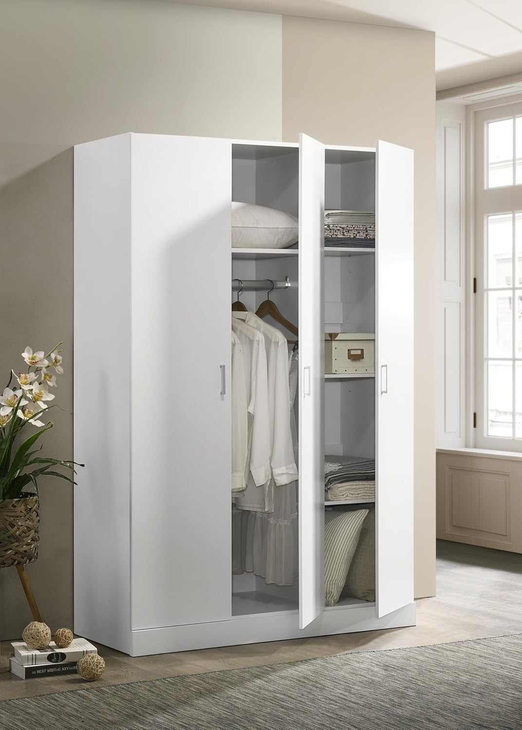 3 Doors Armoire Wardrobe, 71.5