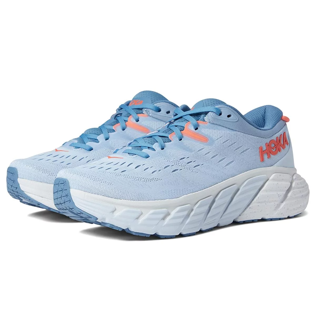 Hoka Gaviota 4 Women's Everyday Running Shoe - Blue Fog / Plein Air - Size 10