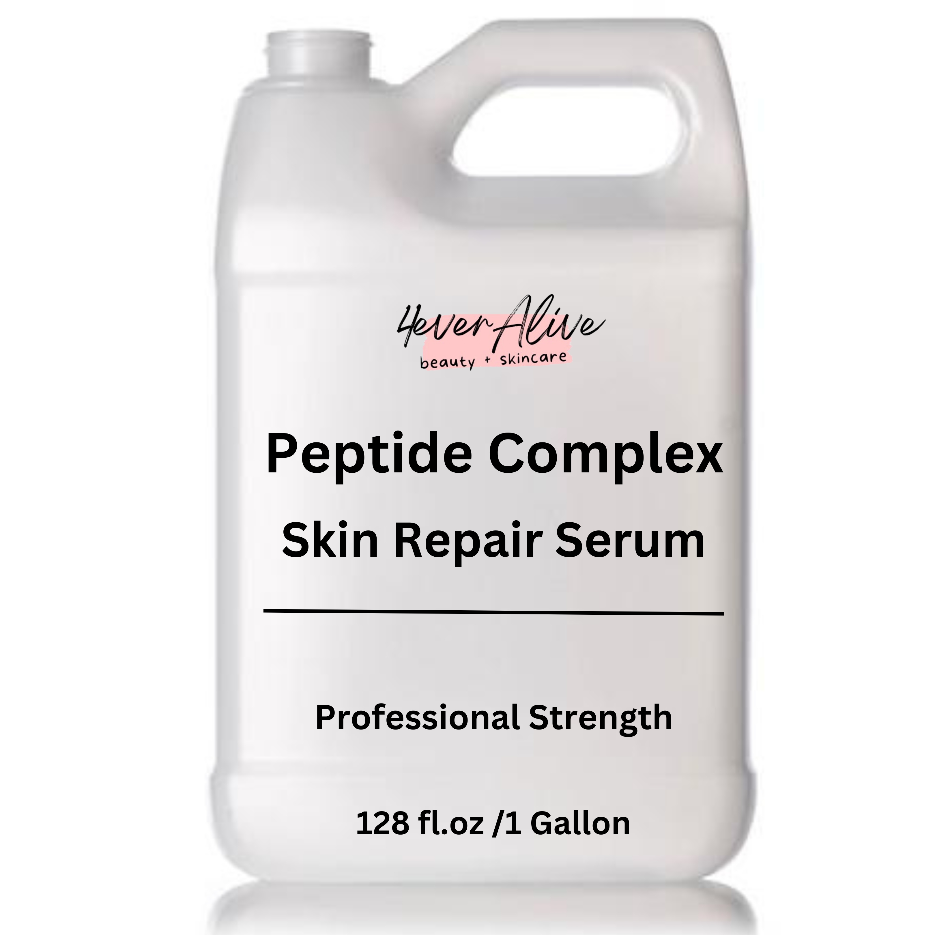 Peptide Complex Skin Repair Serum | All Skin Types | Dry Skin | 1 Gallon | by 4everAlive Labs
