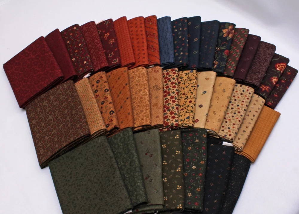 10 Fat Quarters - Moda Kansas Troubles Calico Floral Flowers Classic Quality Quilters Cotton Fabrics M228.05