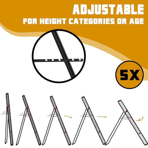 Adjustable Volleybal Net 7x4 Ft,Volleyball Training Equipment for Lacrosse, Baseball, Soccer,Tennis,Backyard Volleyball Rebounder Hitting Serving Passing Spike Practice