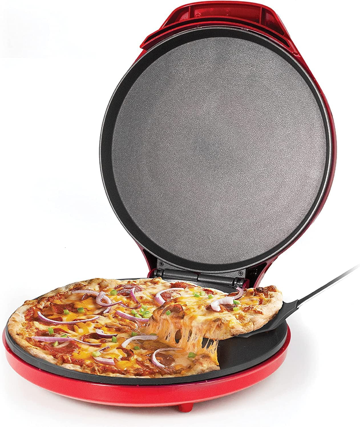 Betty Crocker Countertop Pizza Maker, Bundle with Pizza Cutter and 14