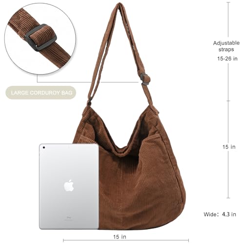 Canvas Tote Bag Casual Hobo Crossbody Shoulder Bag for Women and Men Large Purse Messenger Bag Travel Work