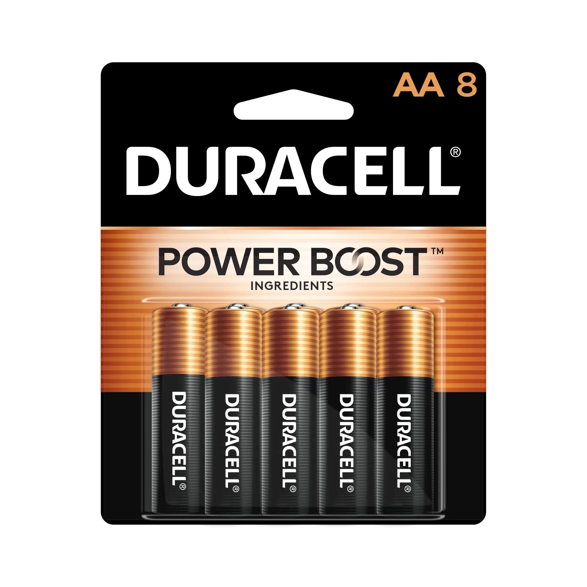 Duracell Coppertop AA Batteries with Power Boost (Pack of 2)