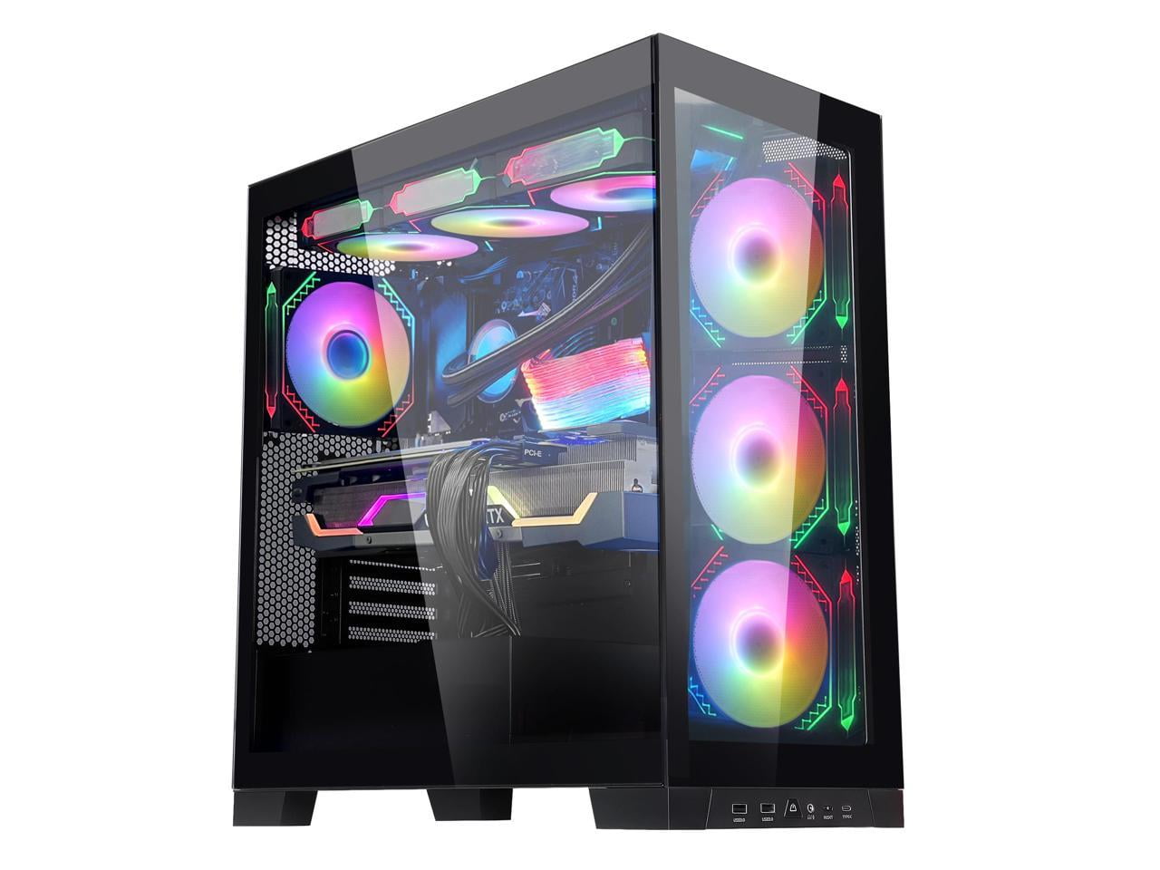 Orangexin Ocean Park Gaming Desktop- AMD Ryzen 7 5700X 3.4 GHz - RTX 4060 8G - 32GB DDR4 3200 MHz- 1TB M.2 +2TB SATA SSD -360mm AIO -RGB Fans -WiFi&Bluetooth Ready -Windows 11 Pro