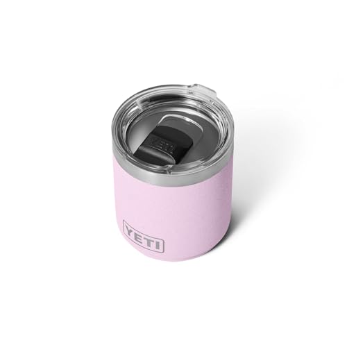 YETI Rambler Lowball, Vacuum Insulated Stainless Steel Stackable Lowball with MagSlider Lid, Stainless Steel, 10 oz (296 ml)