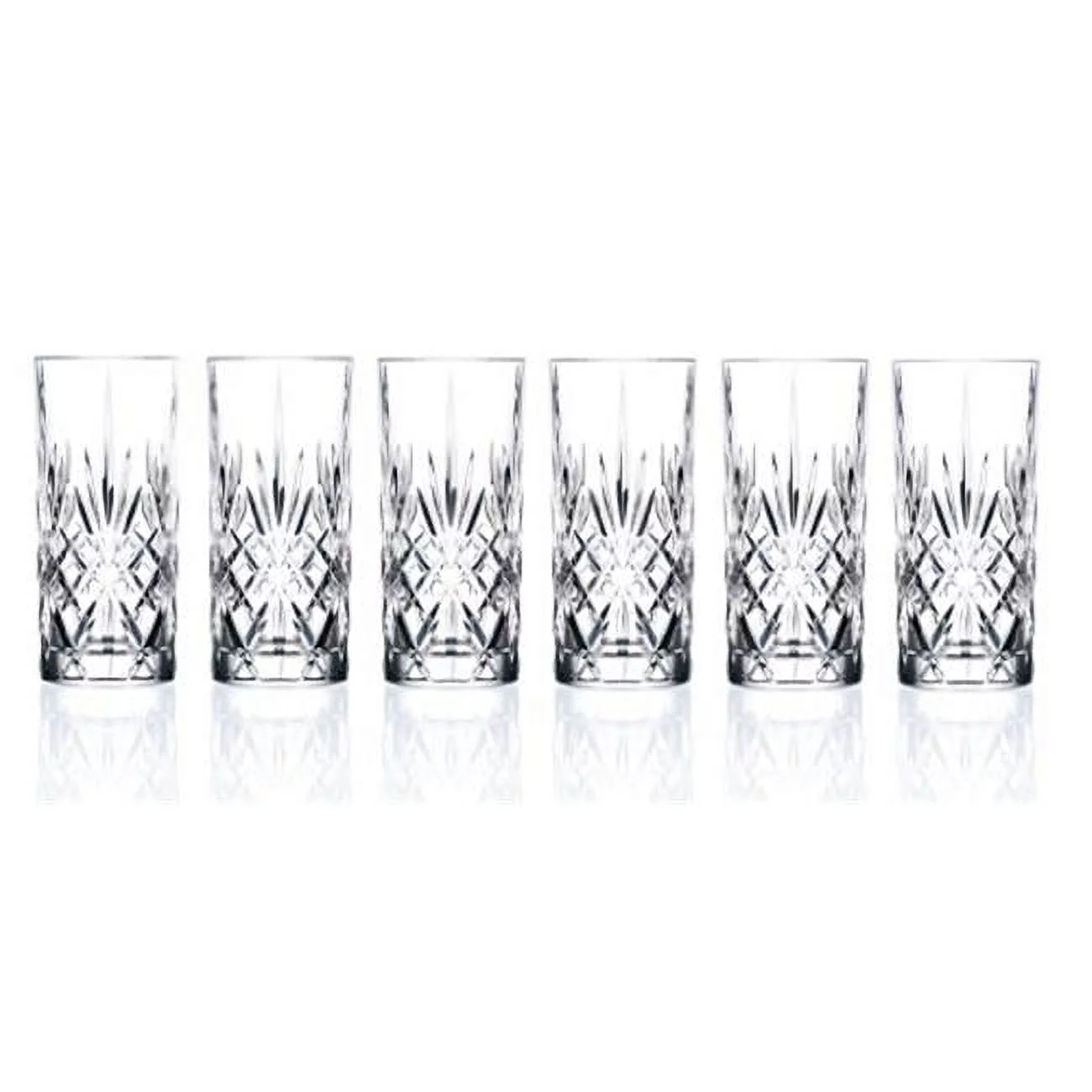 Lorenzo Import 238510 RCR Crystal Highball Glass set of 6