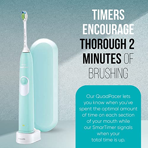 PHILIPS Sonicare Electric Toothbrush EssentialClean, Rechargeable Electric Tooth Brush with DiamondClean Brush Head, Sonic Electronic Toothbrush, Travel Case, Pink