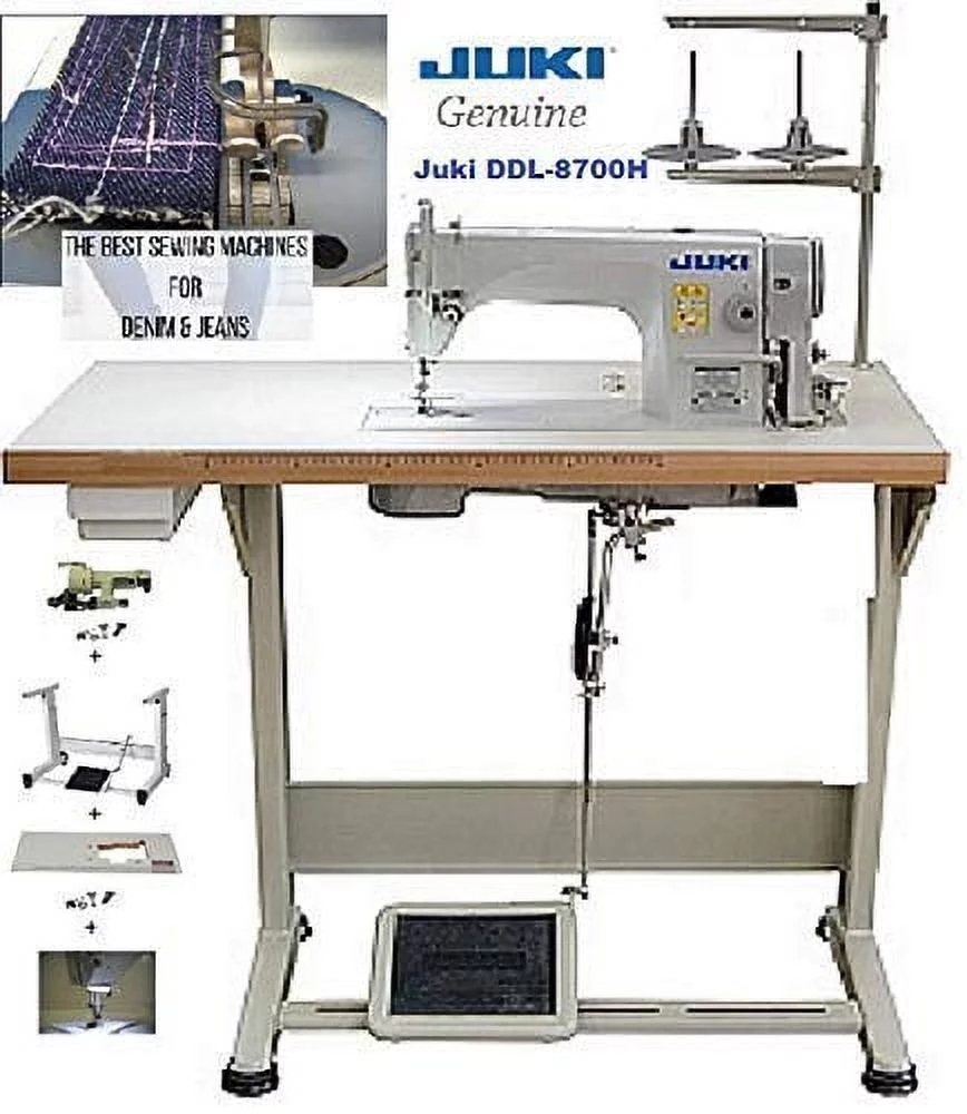 Juki DDL-8700-H Industrial Straight Stitch Sewing Machine, K.D table & Servo Motor DIY
