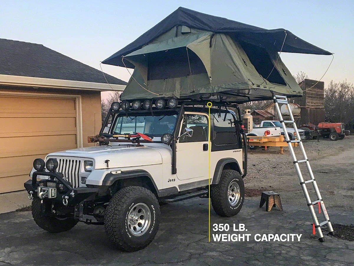Barricade Roof Rack; Textured Black Compatible with 87-95 Jeep Wrangler YJ