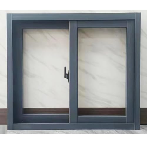 Small Horizontal Transom Sliding Door Windows, Double Slide Aluminum Alloy Frame Window, for Shed/Cargo Trailer/Rv/Barn/Loft/Mobile Home, Basement Windows,L 40cm~W 40cm