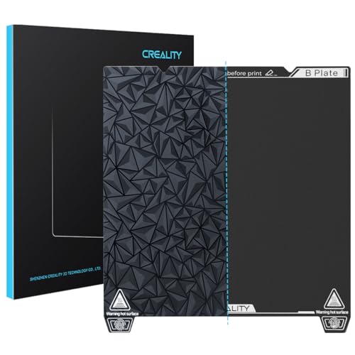 Creality Official Ender 3 V3 SE Build Plate, 235x235mm Textured Surface Flexible Removable Spring Steel Print Platform for Ender 3 S1/3 S1 Pro/3 V2 Neo/3 V3/3 V3 KE K1/K1C(No Magnetic Base)