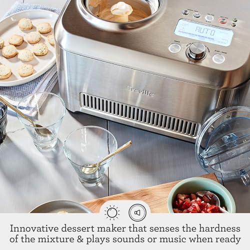 Breville Smart Scoop Ice Cream Maker BCI600XL, Brushed Stainless Steel