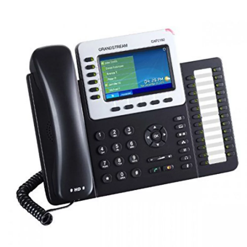 Grandstream GXP2160 Enterprise IP Phone - VoIP phone - 5-way call capability - SIP, RTCP, RTP, SRTP - multiline