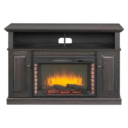 Tv cabinet, 48 Inch Electric Fireplace Tv Cabinet Furniture for Modern Television Stands Entertainment Center with 28