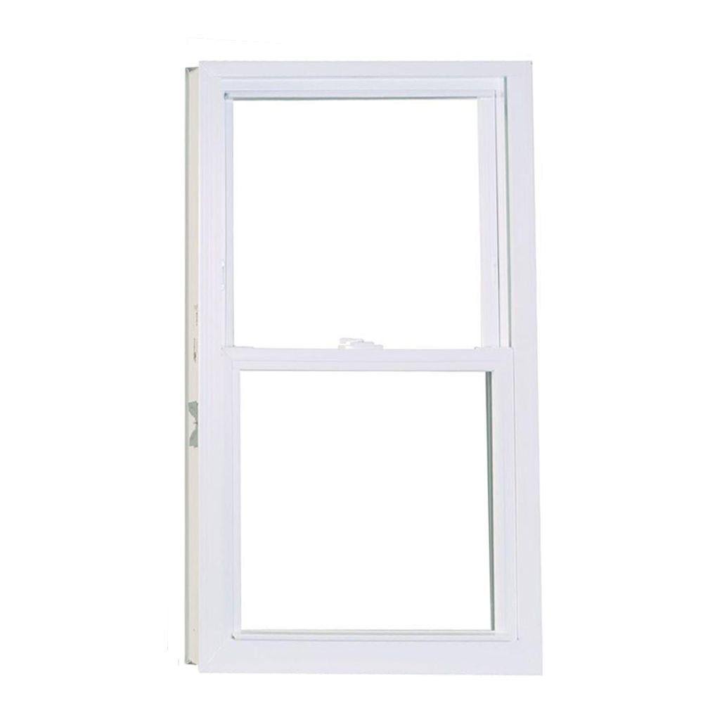 American Craftsman 24 in. x 38 in. 50 Series Double Hung Buck Vinyl Window - White