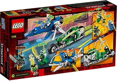 LEGO NINJAGO Jay and Lloyd’s Velocity Racers 71709 Building Kit for Kids and Hot Toys (322 Pieces)