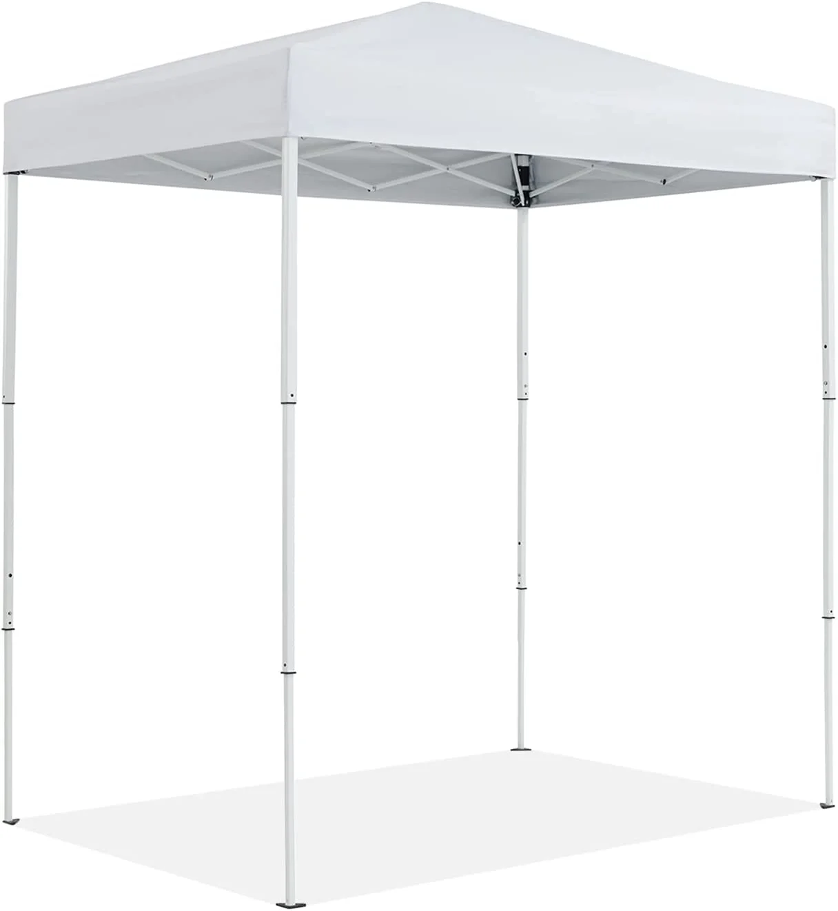 Abba Patio 6'x4' Outdoor Pop up Canopy Tent Party Instant Shelter Gazebo w/ Carry Bag, White