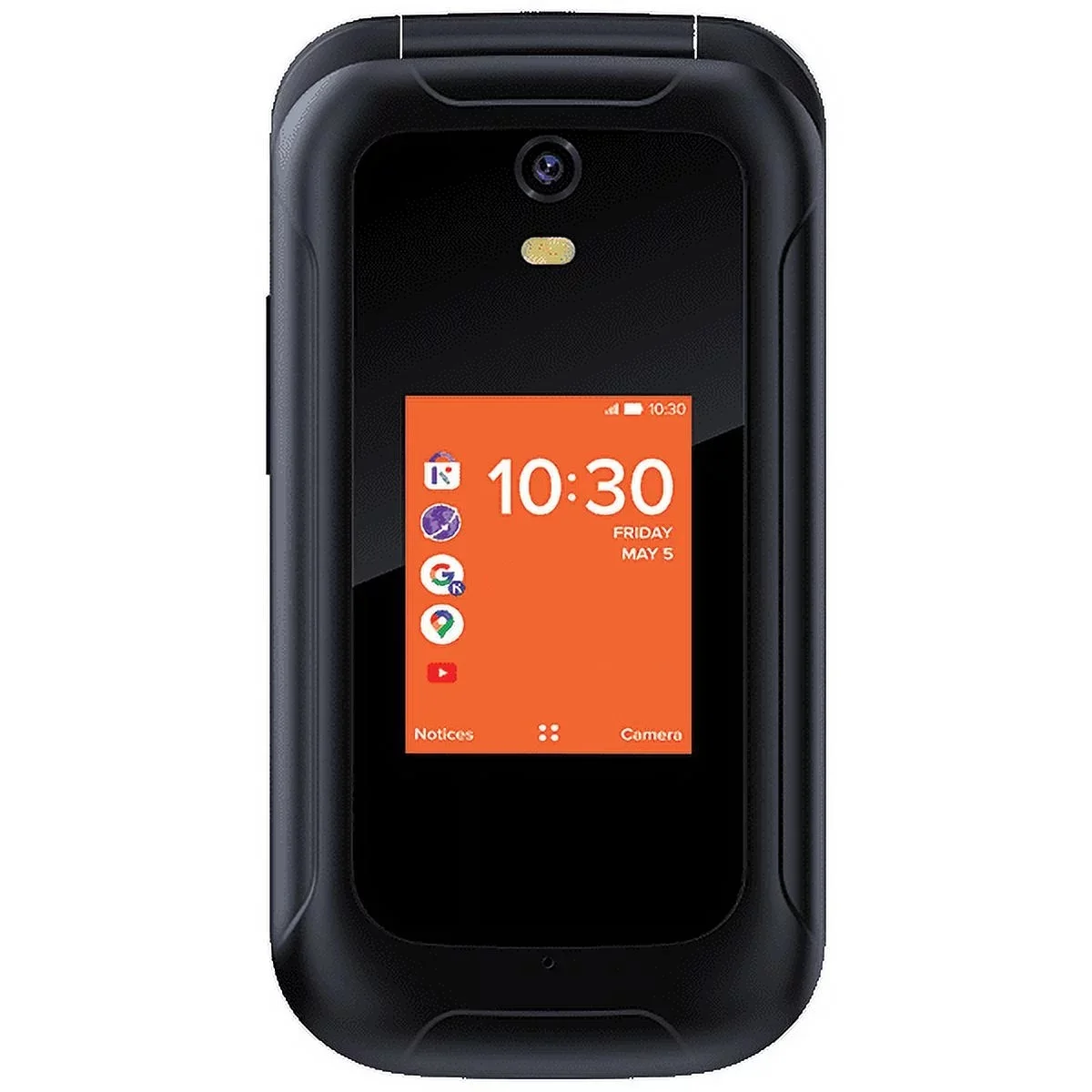 Refurbished Consumer Cellular Iris 8GB Black Flip Phone 4G LTE 5 (MP) Megapixels