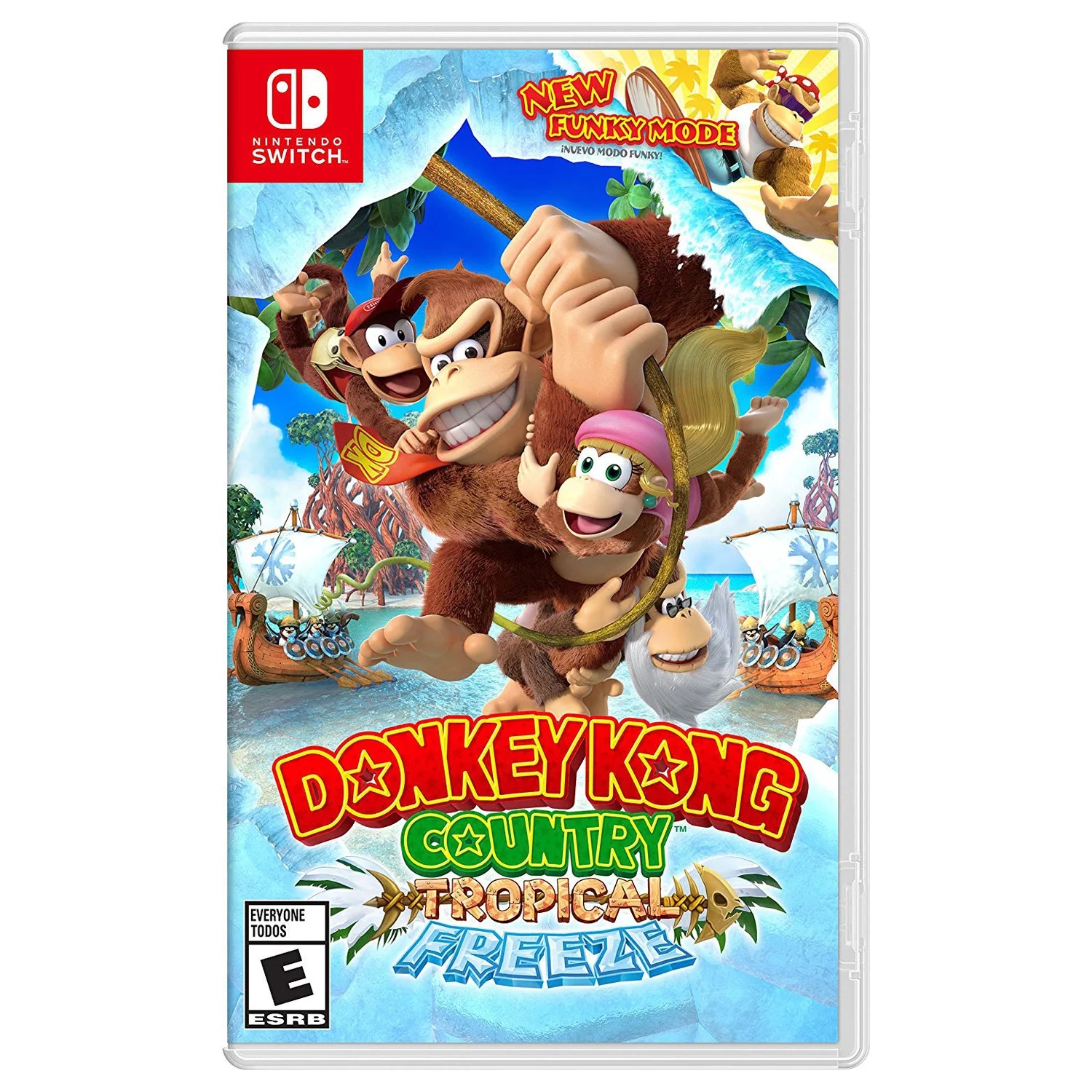 Nintendo Switch Lite (Gray) Bundle with 6Ave Cleaning Cloth and Donkey Kong Country: Tropical Freeze