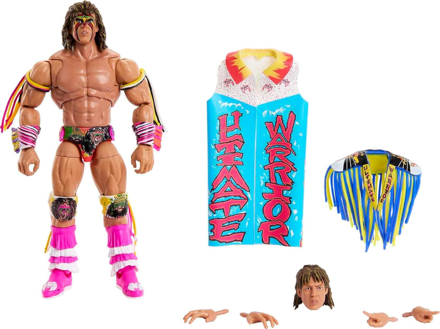 Mattel WWE Warrior Ultimate Edition Action Figure with Interchangeable Accessories, Articulation & Life-Like Detail, 6-inch