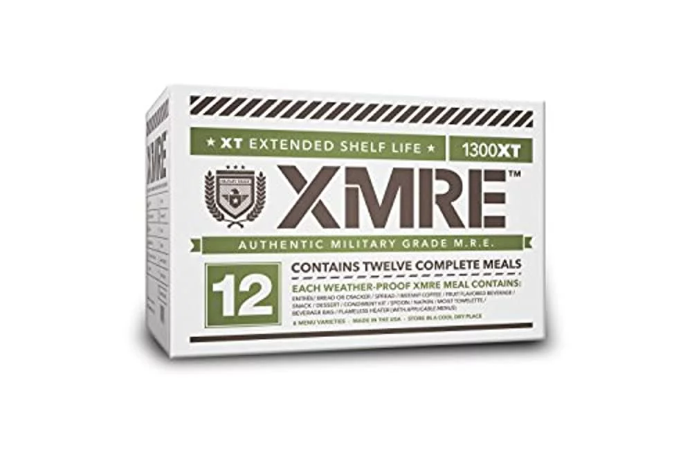 XMRE Meals 1300XT - 12 Meals with Heaters (Meal Ready to Eat - Military Grade)