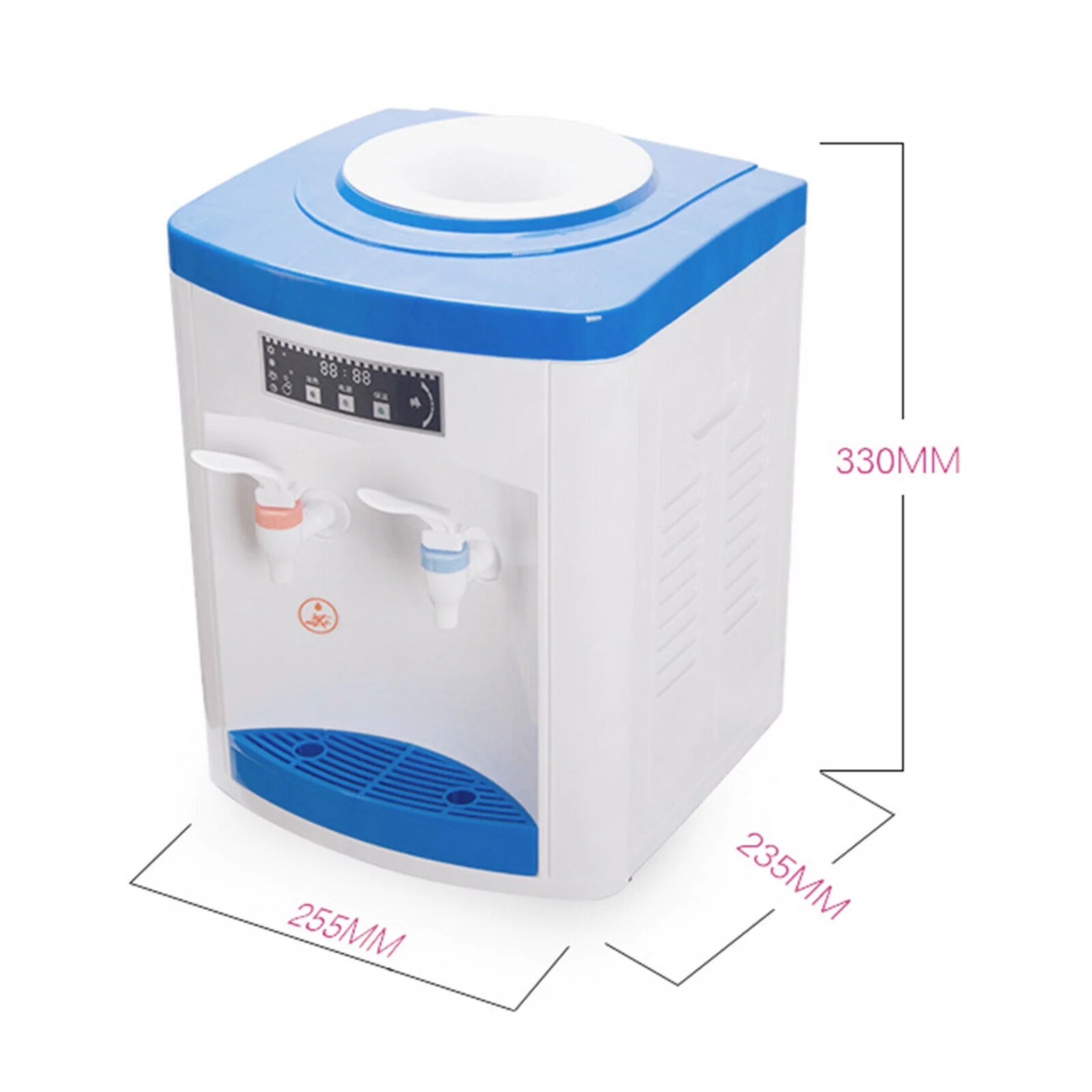 CNCEST Cold/Hot Desktop Water Dispenser, Electric Top Loading Drinking Machine 5 Gallon