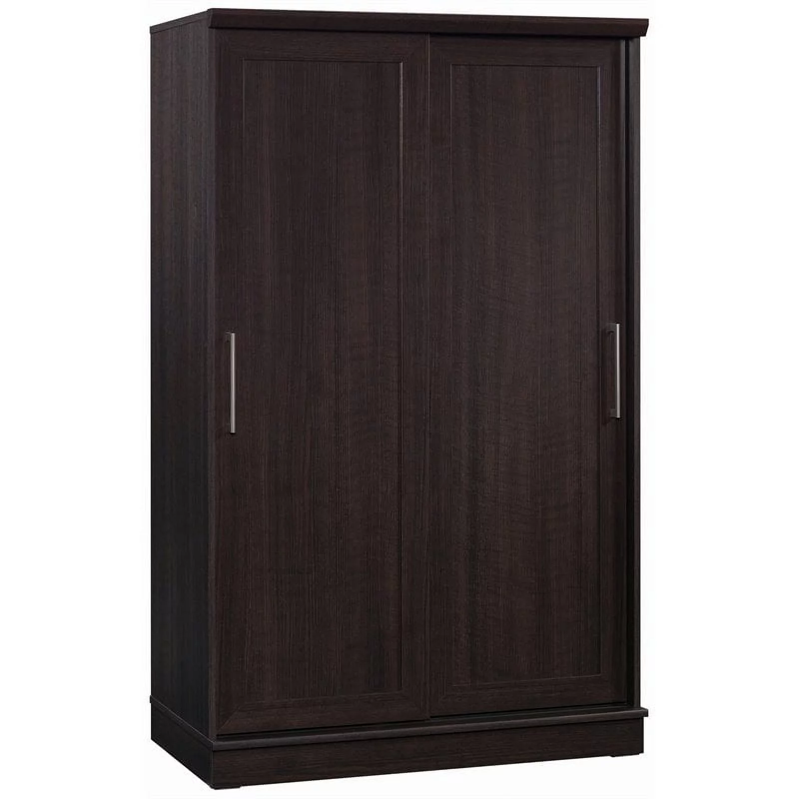 Pemberly Row Contemporary Engineered Wood Wardrobe Armoire in Dakota Oak