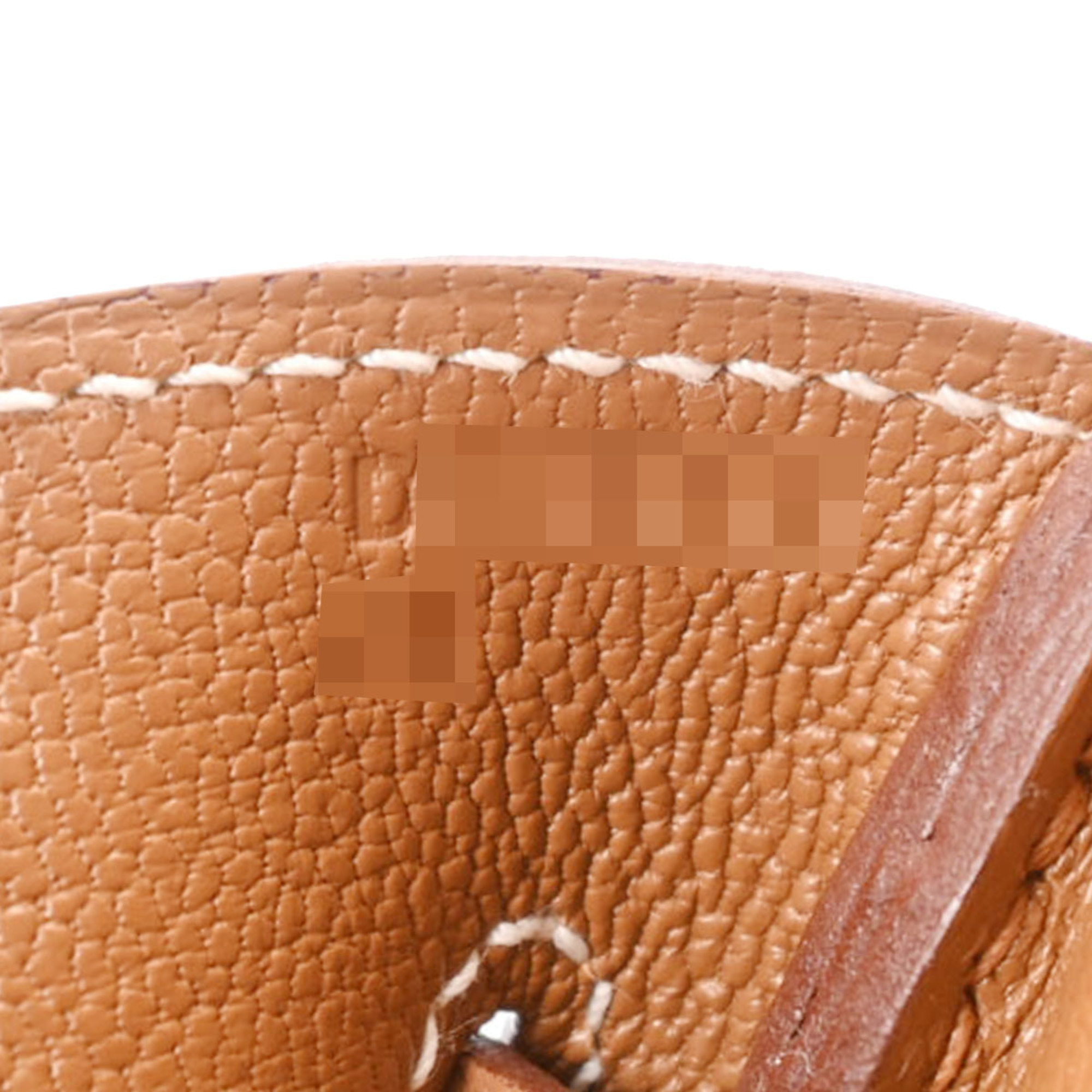 Pre-Owned HERMES Birkin 35 Gold - D stamp (circa 2019) Unisex Togo Handbag (Good)