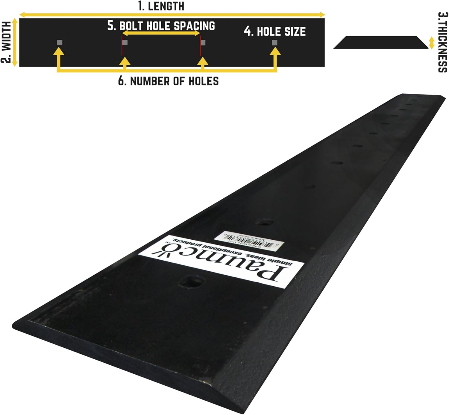 Paumco Bolt On Reversible Cutting Edge - Length 78