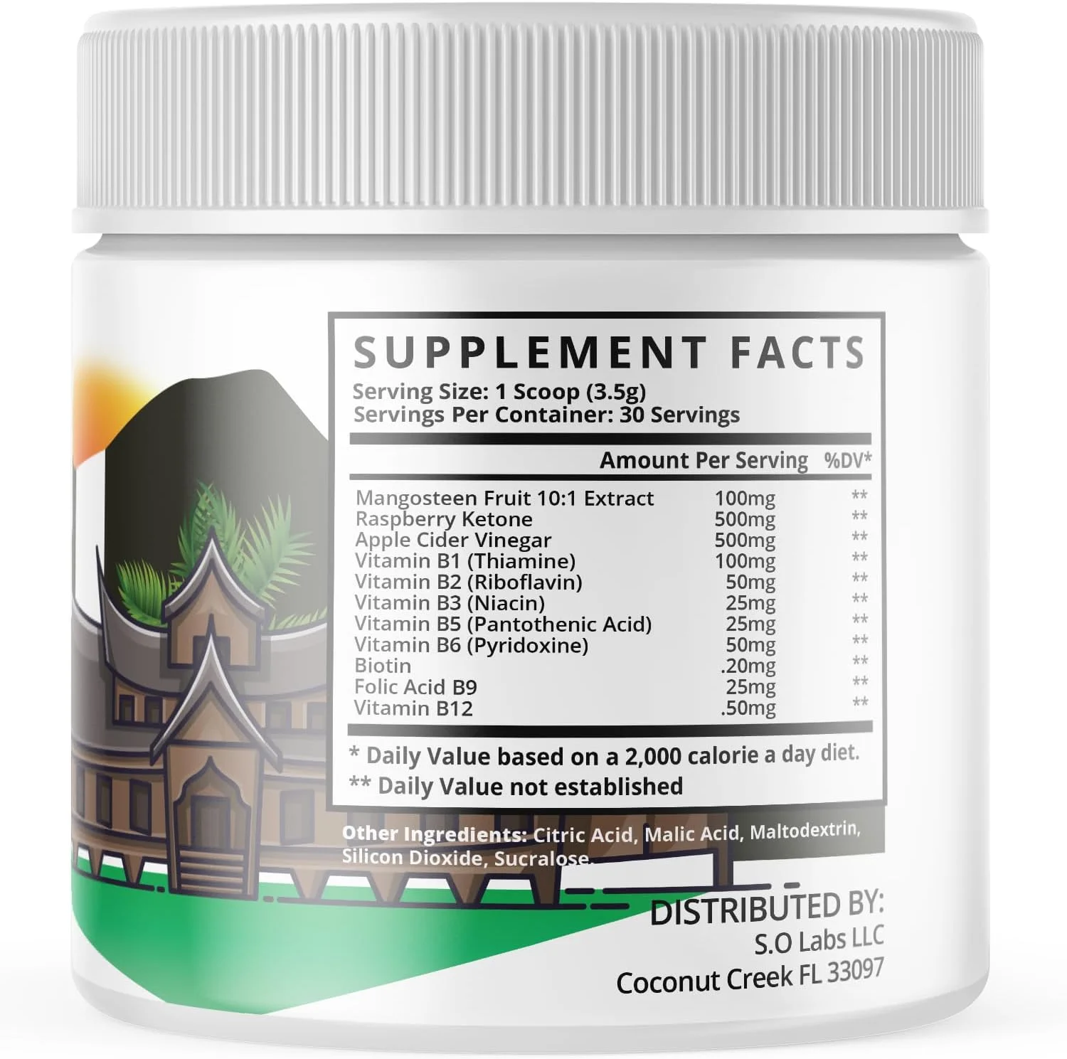 Sumatra Slim Belly Tonic - Dietary Supplement Powder Shake Mix for Energy & Metabolism - Multivitamin Nutrient Blend (5 Pack)