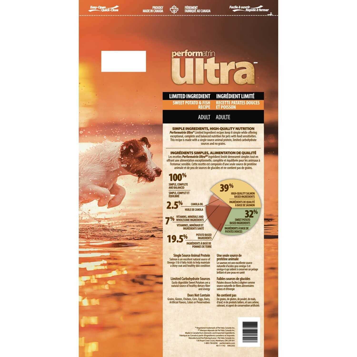 Performatrin Ultra Limited Ingredient Sweet Potato & Fish Adult Dog Food - Pet Supplies online store
