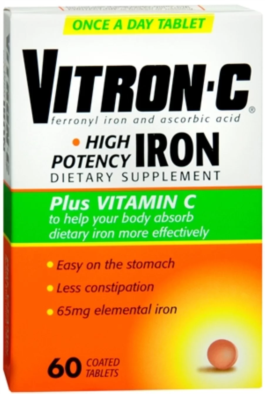 Vitron-C Coated Tablets 60 Tablets (Pack of 2)