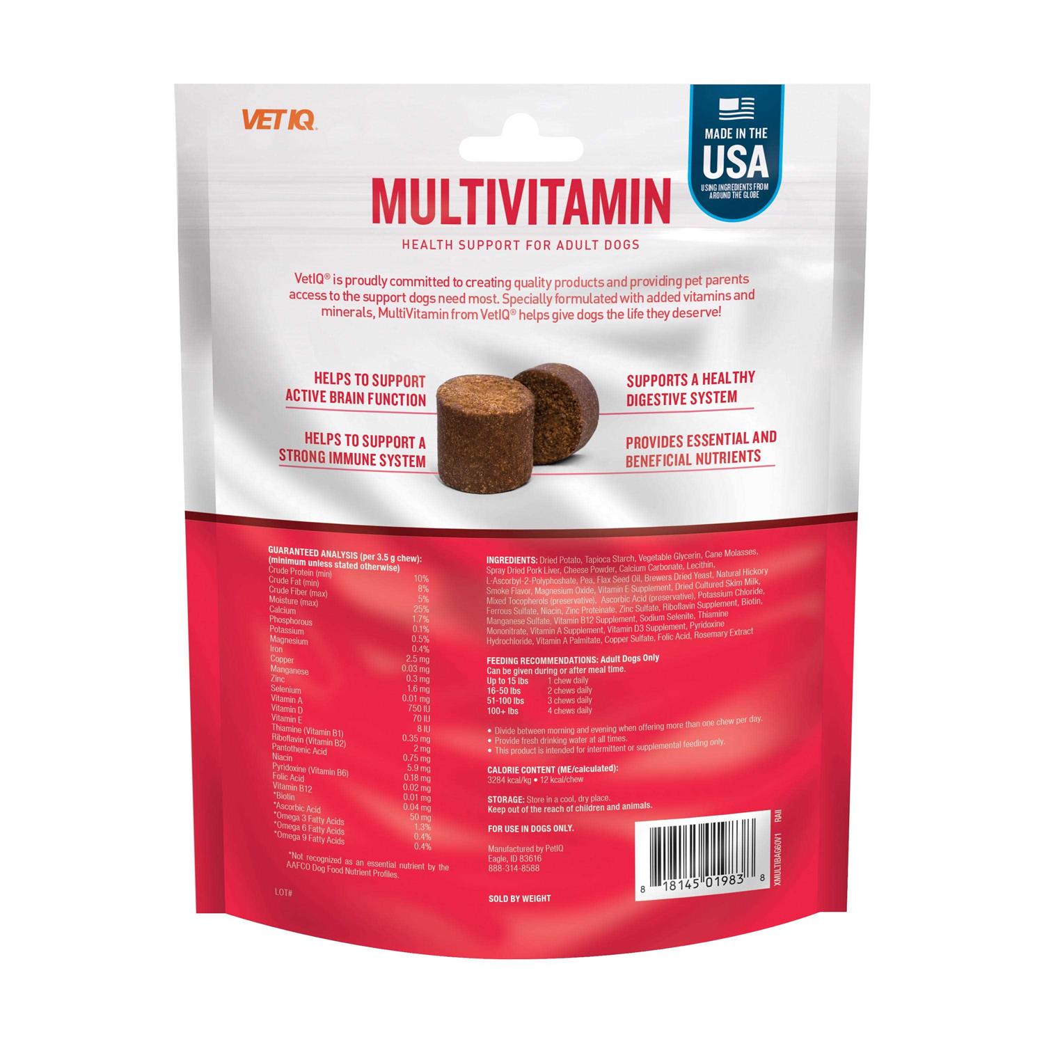 VetIQ Multivitamin Soft Chews 60-ct - Pet Supplies online store