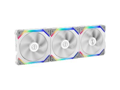 Lian Li UNI FAN SL120 - Case fan - 120 mm - white (pack of 3)
