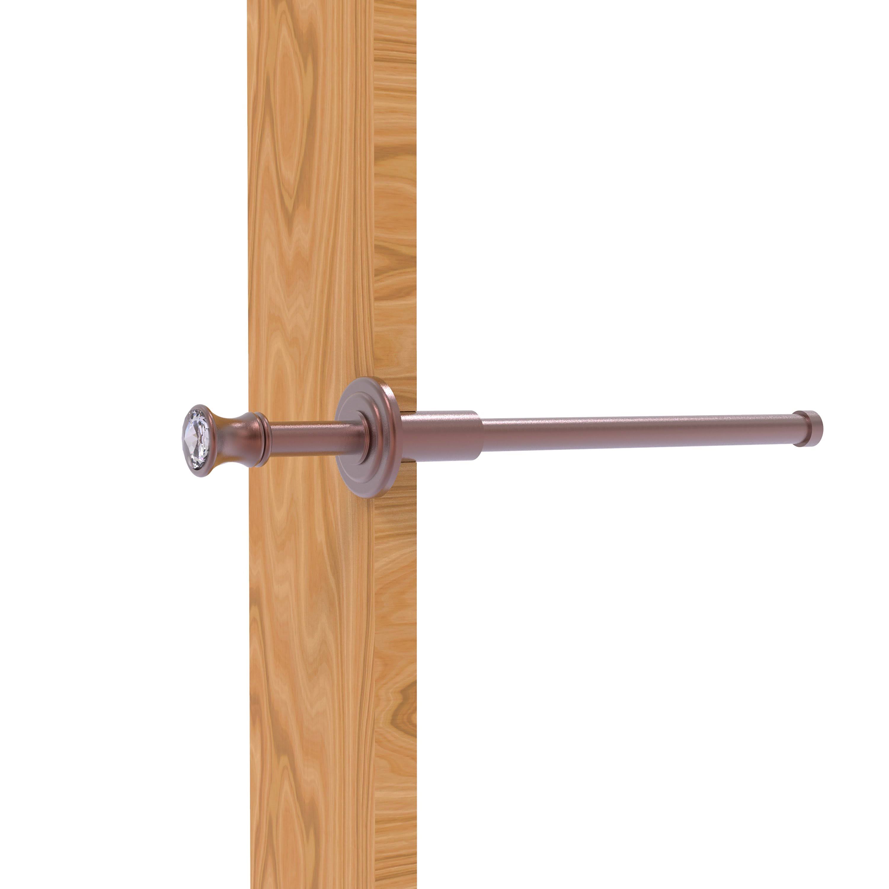Carolina Crystal Collection Retractable Pullout Garment Rod - Antique Copper