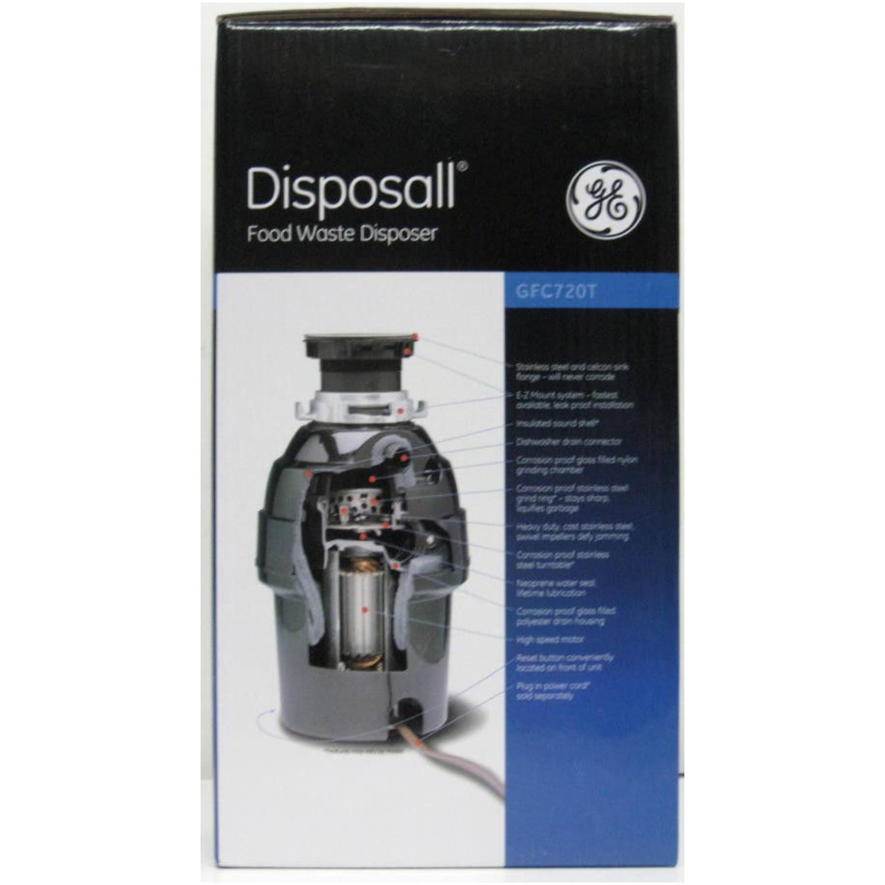 GE 3/4 Horsepower Continuous Feed Disposer GFC720V