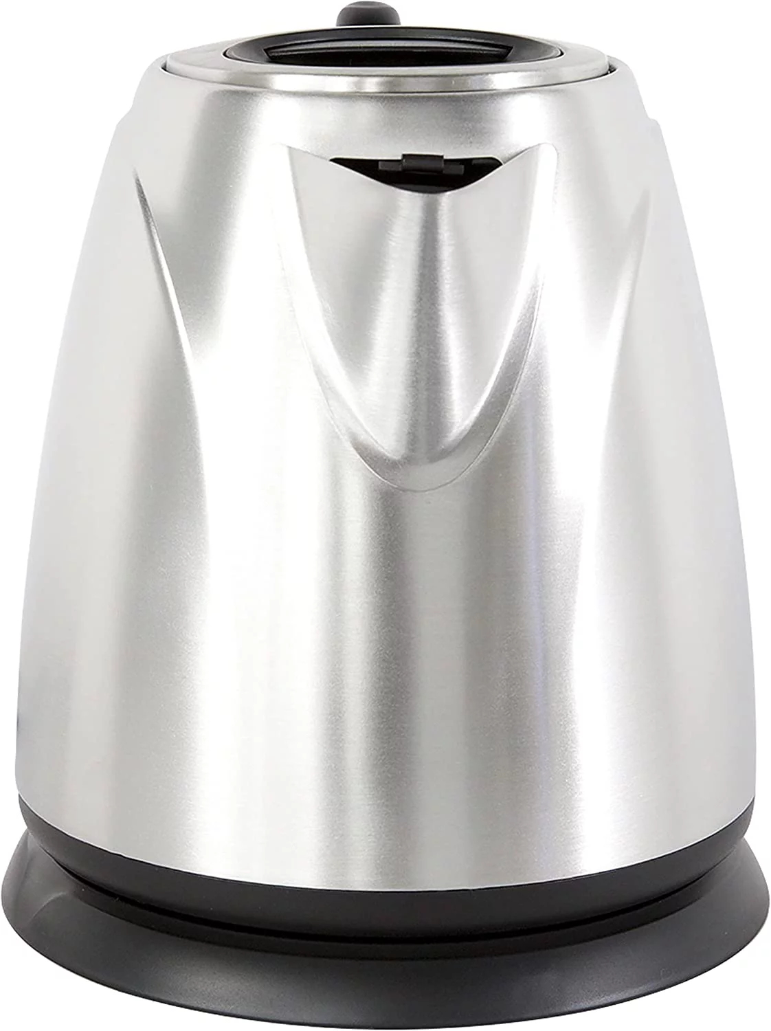 Chef'sChoice 673 Cordless Compact Electric Kettle in Brushed Stainless Steel Features Boil Dry Protection and Auto Shut Easy Pour, 1-Liter, Silver