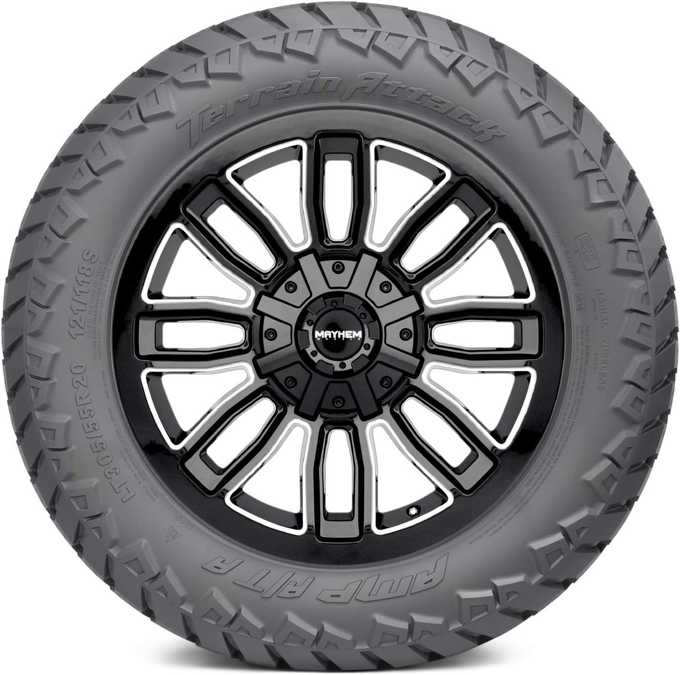 305/55R20 AMP Terrain Attack A/T A 121/118S E/10 Ply Tire
