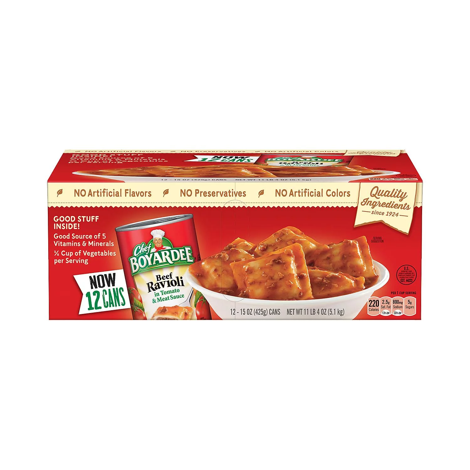 2 Pack | Chef Boyardee Beef Ravioli (15 oz., 12 pk.)
