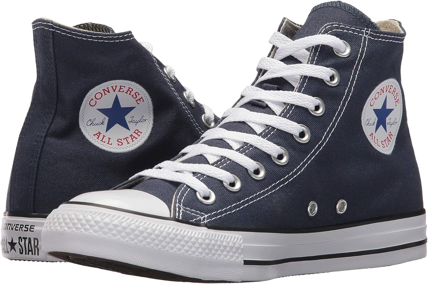 Converse Classic Chuck Taylor Basketball Sneakers-HI-TOP, Navy, 10 Men/12 Women