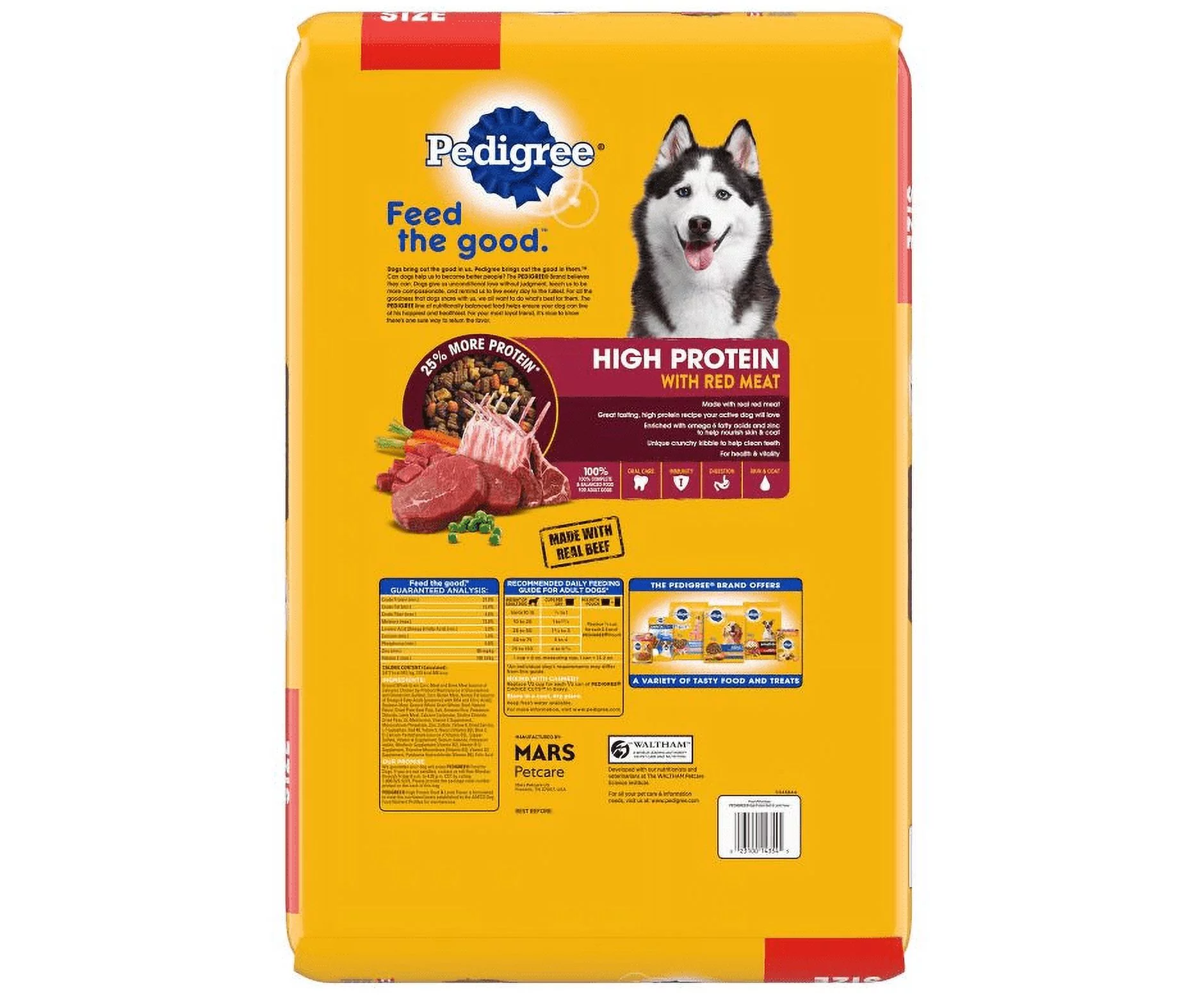 Pedigree High-Protein Adult Dry Dog Food Beef and Lamb Flavor Dry Dog Food, 18 lb.