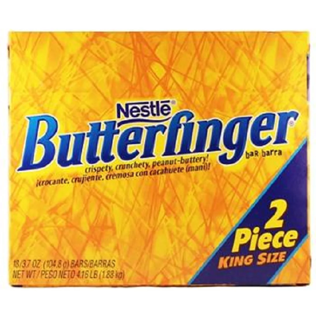 Nestle Butterfinger King Size Candy Bar 18 Count - 3.7 oz